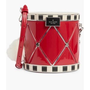 Kate Spade Red and Black Drum Crossbody Bag
